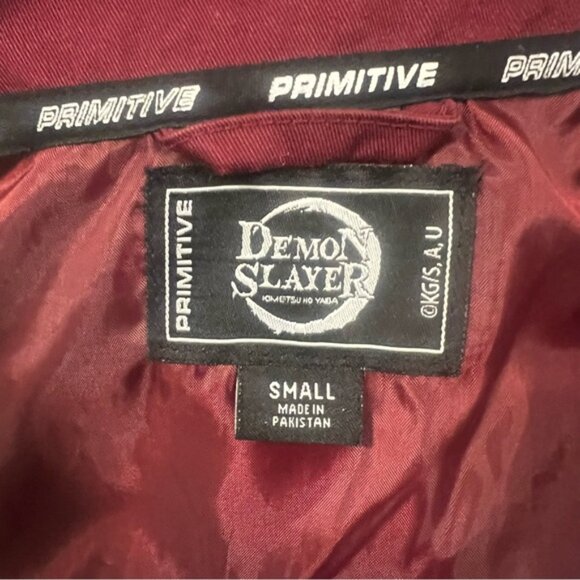 PRIMITIVE x DEMON SLAYER Tanjiro Kamado Anime Utility Jacket Men’s Size Small - Picture 14 of 16